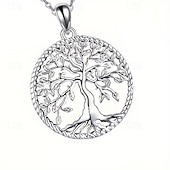 cheap Necklaces &amp; pendants-Pendant Necklace For Women's Street Daily Alloy Tree of Life