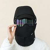 olcso fűtés és hűtés-téli szélálló, teljes fedésű kültéri lovaglómaszk üveggyapjúval bélelt katonai fülvédős sapkával, uniszex hideg időjárási arcvédő, vastagított meleg csapda sapka kerékpározáshoz, síeléshez,