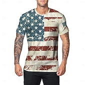 abordables Collection Homme-250e anniversaire des États-Unis Patriotique T-shirt Drapeau des États-Unis 250 ans 1776 Nouveauté Drôle Adulte Homme Semi-quincentenaire Jour de l'Indépendance / 4 Juillet 4 Juillet Occasionnel