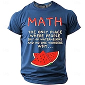  Math The Only Place Where People Buy 66 Watermelons And No One Wonders Why Funny T Shirt Sarcastic Science Math Teacher Student Nerd Geek Men Grey Tee Clothing Apparel S M L XL XXL XXXL