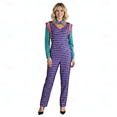 billiga Kvinnors kostymer-Sci-fi-TV-program TV-serier Finkostym Jumpsuit Onesie kostym Karnevalsdräkt Cosplay for Dam Vuxen Halloween Fest Prestanda
