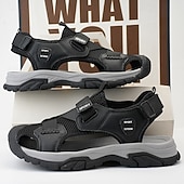 cheap Outdoor Sandals-Men's Navy Blue Sporty Sandals – Lightweight and Durable with Velcro and Adjustable Fit, Perfect for Outdoor Adventures