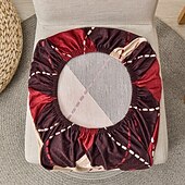 baratos Capa para Cadeira de Jantar-Capa protetora para cadeira de jantar, super ajustável, elástica, removível e lavável, com assento curto, ideal para salas de jantar de hotéis, cerimônias, banquetes e festas de casamento.