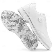 voordelige Heren Golf Schoenen-Heren golfschoenen – comfortabel wit en bordeauxrood design voor optimale prestaties en stijl op de golfbaan.