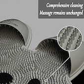 Недорогие Коврик для ванной против скольжения-Многофункциональный силиконовый массажный коврик для ног, декор для ванной комнаты с пасхальным кроликом, нескользящая щетка для ног в душе.