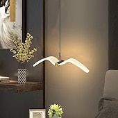 olcso Függőfények-led függőlámpák konyhai szabályozható akril világítás 40cm 1/3/4 fényű modern parasztház előtér bejárati lámpatestek mennyezetre függő földgömb asztal fölé 110-240v