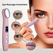 cheap Skin Care Tools-Eye Massage Device To Diminish Dark Circles And Puffiness With Vibration To Tighten Pores And Warmth For Relaxation Featuring A Light Beige Lifting Function.