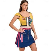 baratos Trajes Femininos-Inspirado em ídolos coreanos Estrela pop Ocasiões Especiais Fantasia fantasia Fantasia de Carnaval Ídolo Virtual for Mulheres Adulto Dia Das Bruxas Carnaval Espetáculo Comic Con Anime Expo