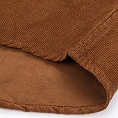 baratos Camisas casuais inteligentes masculinas-Homens Camisa Social camisa de botão Camiseta de Veludo Camisola Azul Amarelo Vermelho Azul Marinha Verde Manga Longa Tecido Lapela Casual Ao ar livre Bolso frontal Roupa Moda Roupa de rua Casual