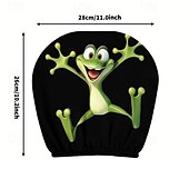 זול כיסויי בד-2 יחידות כיסויי משענות ראש לרכב עם הדפסה מצוירת של חיות חמודות, ללא מילוי, אביזרי פנים לרכב, כיסויי משענות ראש אוניברסליים לרכב, קישוטי פנים לרכב, מתאים לשימוש בכל מזג אוויר ללא מילוי