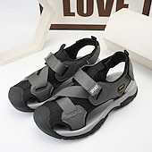 cheap Outdoor Sandals-Men's Navy Blue Sporty Sandals – Lightweight and Durable with Velcro and Adjustable Fit, Perfect for Outdoor Adventures