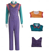 billiga Kvinnors kostymer-Sci-fi-TV-program TV-serier Finkostym Jumpsuit Onesie kostym Karnevalsdräkt Cosplay for Dam Vuxen Halloween Fest Prestanda