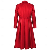 cheap Outerwear-Retro Vintage Punk &amp; Gothic Medieval Coat Tuxedo Tailcoat Long Sleeves Ebenezer Scrooge Vampire Knight Ritter Fancy Dress Men's Steampunk Halloween Performance LARP Ren Faire Adults Coat