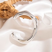 olcso Tánckiegészítők-Samba Kiegészítők Absztrakt Szobrászati Karperecek Nőknek - Modern Irregular Arany  Ezüst Hangzású Karkötők Nagy Kijelentés Ékszerek Előadói Jelmez