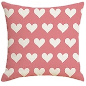 cheap Throw Pillows,Inserts &amp; Covers-Valentine's Day Heart Pillow Cover, Durable and Breathable Cushion, Comfortable for Sofa, Living Room, Perfect for Creating a Cozy and Romantic Holiday Atmosphere in Your Home Decor