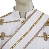 abordables Hauts-Rétro Vintage Rococo Manteau Bal Masqué Veste de cirque Manches longues Prince Aristocrate Déguisement Homme Carnaval Mascarade Événement / Fête Adulte Manteau Automne &amp; Hiver
