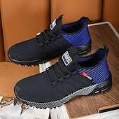 abordables Baskets Décontractées-Chaussures de course noires en mesh pour hommes – baskets athlétiques légères avec tige respirante, idéales pour la course, la salle de sport et les activités sportives.