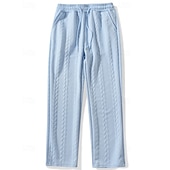 voordelige Rechtdoor Been-Voor heren Joggingbroeken Broek Joggingbroek met rechte pijpen Jacquard Trekkoord Zak Effen Comfort Zacht Casual Dagelijks Buiten Vakantie Modieus Zwart Oranje Micro-elastisch