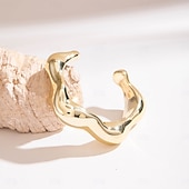 olcso Tánckiegészítők-Samba Kiegészítők Absztrakt Szobrászati Karperecek Nőknek - Modern Irregular Arany  Ezüst Hangzású Karkötők Nagy Kijelentés Ékszerek Előadói Jelmez