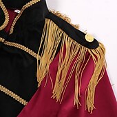 economico Outfit-Costume di fantasia Giacca da circo direttore di circo Retrò Vintage Vittoriano Stile militare Adulti Per uomo Natale Halloween Carnevale Feste Performance Mascherata Vestirsi