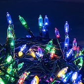 olcso Elemmel működő-Vízálló elemes fényfüzér mini lámpák 33ft 100 LED 8 funkciós időzítő távirányítóval benti hálószobához Valentin-nap új év Halloween esküvői parti hangulatú díszvilágítás