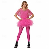 voordelige Bodems-Fancy kostuum Tule rok Tutu-rok Jaren '50 Jaren '80 Meerlaags Gezwollen Neon Volwassenen Dames Halloween Carnaval Feest Prestatie Dansballet Aankleden