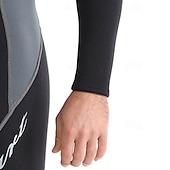 cheap Wetsuits &amp; Diving Suits-Men's 1.5mm Neoprene Diving Suit Full Wetsuit Rash Guard Stretchy Long Sleeve Front Zipper - Surfing Snorkeling Scuba Patchwork Winter
