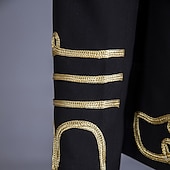 cheap Tops-Retro Vintage Rococo Coat Masquerade Circus Jacket Long Sleeves Prince Aristocrat Fancy Dress Men's Carnival Masquerade Event / Party Adults' Coat Fall &amp; Winter