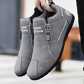 economico Scarpe Casual Slip-On-scarpe slip-on beige da uomo con tomaia morbida: comode scarpe da tutti i giorni per un abbigliamento casual e un comfort che dura tutto il giorno