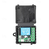 abordables Interrupteurs connectés-Interrupteurs télécommandés sans fil RF 1 canal 12 V CC avec code d'apprentissage, bascule momentanée, fréquence réglable jusqu'à 433 MHz