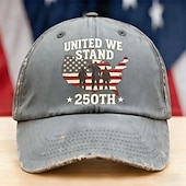 economico Cappelli Patriottici 250-Per uomo Unisex Cappello per il 250° anniversario degli Stati Uniti Cappellino da Baseball Cappello da Sole Cappello da Camionista Blu Nero Poliestere / Poliammide Regolabile Patriotico Vacanza Sport