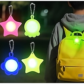 tanie Dekoracyjne światła-1 opakowanie wisiorka LED dla zwierząt domowych z ładowalną, świecącą obrożą dla psów i kotów, kolorowy cykl, silikon, 6-godzinny czas pracy na baterii, światło bezpieczeństwa w nocy