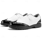 voordelige Heren Golf Schoenen-Heren golfschoenen – comfortabel wit en bordeauxrood design voor optimale prestaties en stijl op de golfbaan.