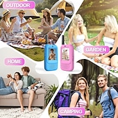 olcso Hangszórók-gyerek videós walkie-talkie-k, 2 db-os újratölthető játék kamerával &amp;képernyő, nagy hatótávolságú kétirányú rádiók fiúknak és lányoknak, szabadtéri kalandkempingjátékok, születésnapi karácsonyi