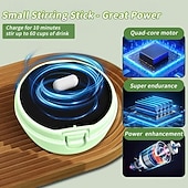 Недорогие Кухонная утварь и гаджеты-Чашка для размешивания кофе с USB-зарядкой, магнитным креплением, автоматическим механизмом, изготовлена из нержавеющей стали 304, герметична, устойчива к льду и теплу, подходит для питья и