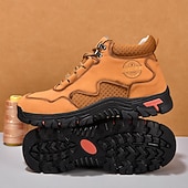 tanie Buty trekingowe-Męskie buty trekkingowe na co dzień – wytrzymałe, sznurowane, wygodne i oddychające, idealne na przygody na świeżym powietrzu, wędrówki i do noszenia na co dzień