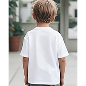  100% Bumbac Copii Băieți Negru Alb Barcă Drapel USA A 250-a aniversare Tricou Bluză Stil Nautic Manșon scurt În aer liber Zilnice Modă Șic Stradă Designer Imprimare Vară