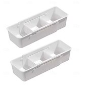 abordables Almacenamiento y organización-Organizadores de cajones de almacenamiento expandibles, paquete de 2, escritorio ajustable &amp;Organizador de cajones para el hogar, almacenamiento de cajones para la oficina, armario, maquillaje