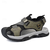 cheap Outdoor Sandals-Men's Navy Blue Sporty Sandals – Lightweight and Durable with Velcro and Adjustable Fit, Perfect for Outdoor Adventures