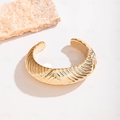 olcso Tánckiegészítők-Samba Kiegészítők Absztrakt Szobrászati Karperecek Nőknek - Modern Irregular Arany  Ezüst Hangzású Karkötők Nagy Kijelentés Ékszerek Előadói Jelmez