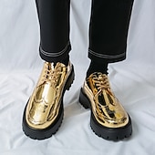 preiswerte Brogue-Schuhe-Goldene Brogue-Schnürschuhe für Herren – Premium-Qualität mit markanter Sohle, perfekt für formelle Anlässe, Partys und stilvolle Freizeitkleidung