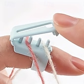 billige kunst, håndverk og søm-10 stk. garnføringsring, hekle- og strikkeverktøy, justerbare garnholdere for enkel håndverk, viktig tilbehør for strikking og hekleprosjekter