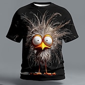  Per uomo Uccello Scontroso Maglietta Manica Corta maglietta Stampa 3D Girocollo Camicia Esagerato Designer Feste Ferie Blu Nero Giallo Estate Primavera Abbigliamento S M L XL XXL XXXL