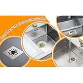 billige Kjøkkenutstyr og -redskap-400 stk. engangsposer til vasken, ultrafine elastiske nettingmatoppsamlere for kjøkkenavløp, anti-tilstoppingsfilternett for rester og hår &amp;Universal passform for avfallsfiltre til vasken