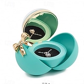 זול ירד ל-30 $-קופסת טבעות פרחי ורדים אלגנטית, מיכל בצורת כדור להצעות אירוסין, חתונות ואירועים מיוחדים