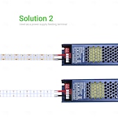 economico Accessori LED-6 connettori per strisce LED per strisce LED SMD da 15 mm, 20 mm, 25 mm e 30 mm di larghezza, connettori trasparenti senza saldatura a 2 pin per strisce LED SMD a doppia fila, tripla fila, 2835 e