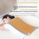 baratos equipamento de aquecimento-Almofada de aquecimento elétrica com desligamento automático e 6 níveis de temperatura - lavável na máquina.