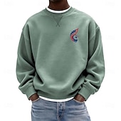 Недорогие Патриотические 250 футболки-4 июля 2026 года 250-й День памяти Мужская дизайнерская 3D печать Crew Neck Длинный рукав толстовка Ежедневная