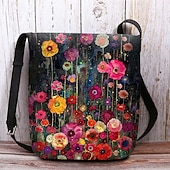 Недорогие Сумки через плечо-Женская сумка через плечо из бархатистого полиэстера с узорами в виде древа жизни и цветов, различные варианты дизайна для повседневного и бохо-стиля