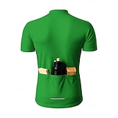  Tricou de ciclism bărbați St. Patrick tricou de downhill costum patru foi de trifoi bere Oktoberfest tricou cu mânecă scurtă tricou cu 3 buzunare la spate rezistent la UV uscare rapidă cu buzunare și